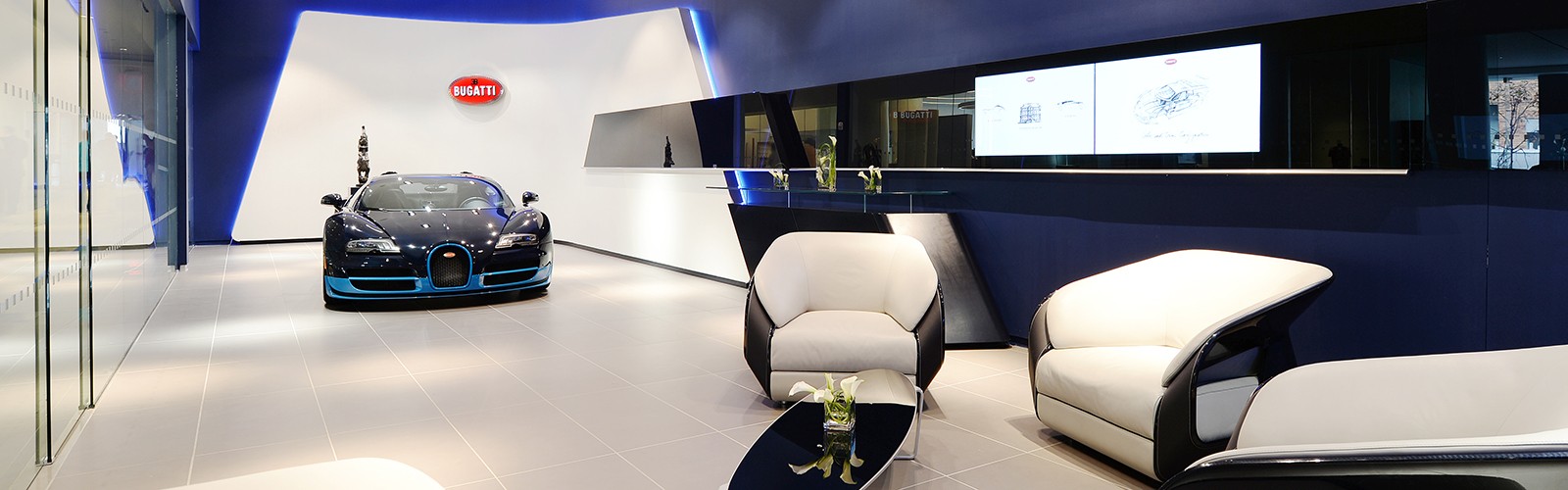 Braunwagner Spatial Interior Design Bugatti Showrooms worldwide